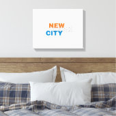 New York City Wrapped Canvas Afdruk (Insitu (Slaapkamer))