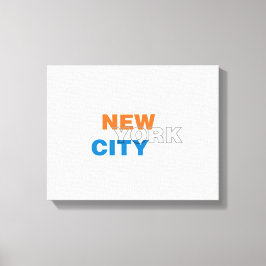 New York City Wrapped Canvas Afdruk