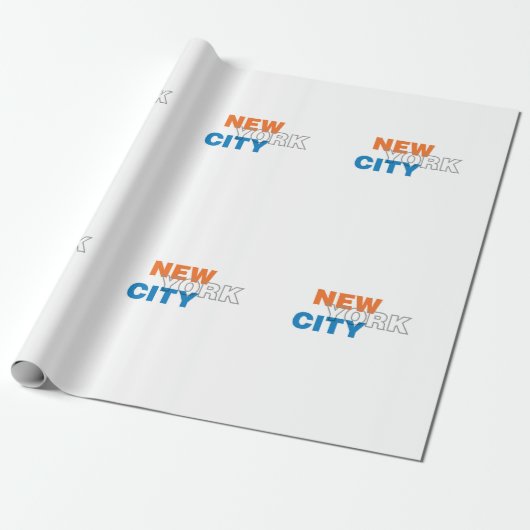 New York City Wrapping Paper Cadeaupapier (Uitgerold)