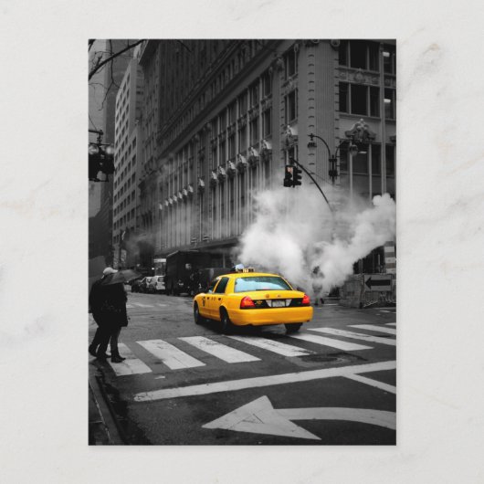 New York City Yellow Cab Briefkaart (Voorkant)