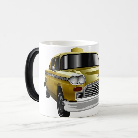 New York City Yellow  Cab Magische Mok (Voorkant links)