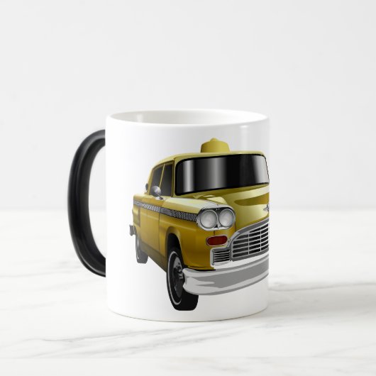 New York City Yellow  Cab Magische Mok (Voorkant links)