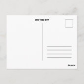 New York City - Yellow man from the High Line Park Briefkaart (Achterkant)