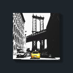 New York City Yellow Taxi Brooklyn Bridge Nyc Canvas Afdruk<br><div class="desc">New York City Yellow Taxi Brooklyn Bridge Nyc Pop Art Canvas Art Print.</div>