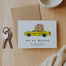 New York City Yellow Taxi Moving Announements Aankondiging