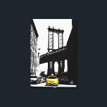 New York City Yellow Taxi Nyc Brooklyn Bridge Canvas Afdruk<br><div class="desc">New York City Yellow Taxi Nyc Brooklyn Bridge Pop Art Canvas Art Print.</div>