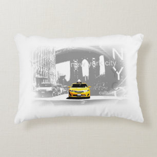 New York City Yellow Taxi Pop Art Decoratief Kussen