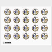 New York City-zegel Ronde Sticker (Vel)