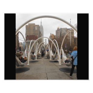 New York City zwemmen Foto Afdruk