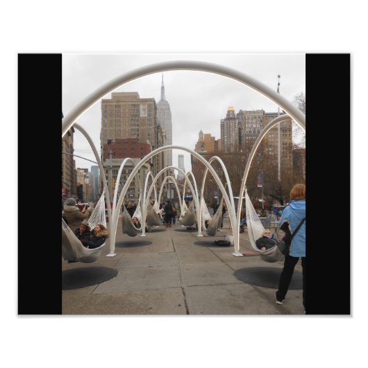 New York City zwemmen Foto Afdruk (Voorkant)