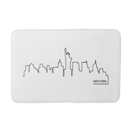 New York cityscape Badmat (Voorkant)