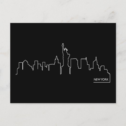 New York cityscape Briefkaart (Voorkant)