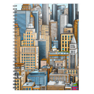 New York Cityscape Illustratie Notitieboek