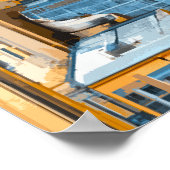 New York Cityscape Illustratie Poster (Hoek)