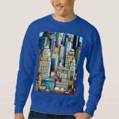 New York Cityscape Illustratie Trui (Voorkant)