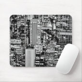 New York Cityscape in Black en White Muismat (Met muis)