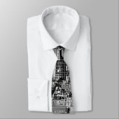 New York Cityscape in Black en White Stropdas (Gebonden)