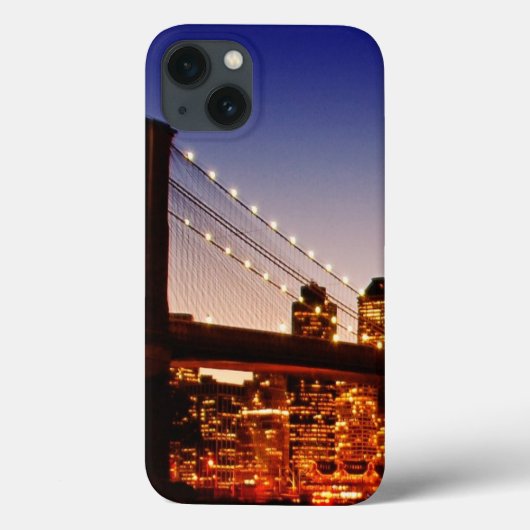 New York cityscape met brug over de rivier Case-Mate iPhone Case (Achterkant)