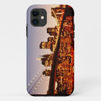 New York cityscape met brug over de rivier iPhone 11 Hoesje