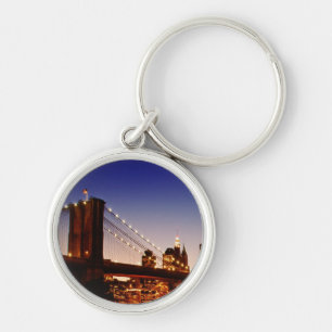 New York cityscape met brug over de rivier Sleutelhanger