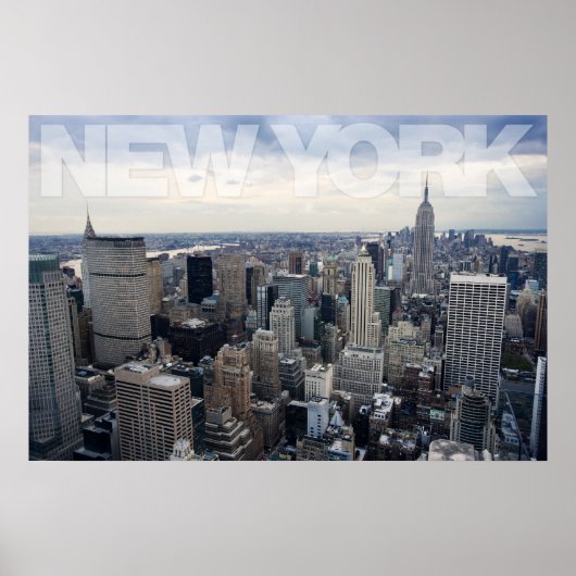New York cityscape Poster (Voorkant)