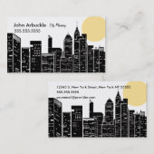 New York Cityscape Skyline Visitekaartje (Voorkant / Achterkant)