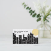 New York Cityscape Skyline Visitekaartje (Staand voorkant)