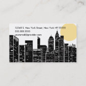 New York Cityscape Skyline Visitekaartje (Achterkant)