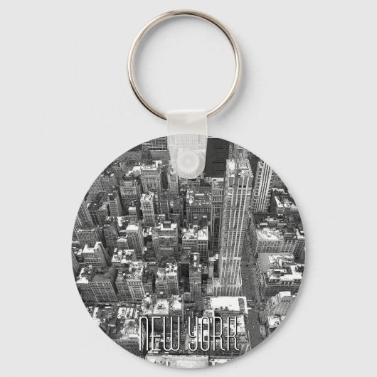 New York Cityscape Sleutelhanger New York Souvenir (Voorkant)