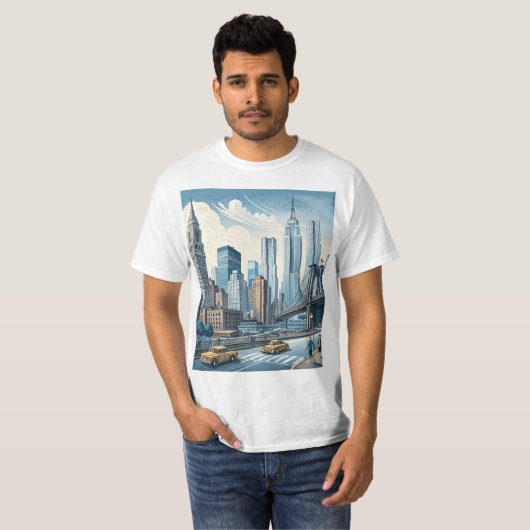 New York CityScape T-shirt (Voorkant volledig)