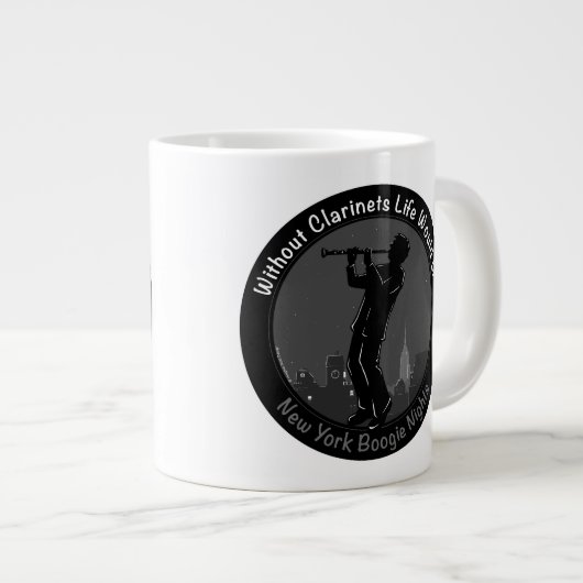 New York Clarinet Player Grote Koffiekop (Voorkant rechts)