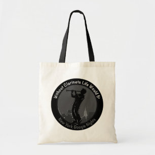 New York Clarinet Player Tote Bag