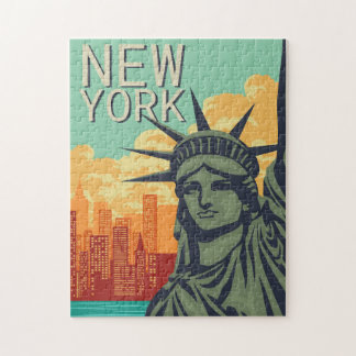 New York Classic  Vrijheidsbeeld Uitzicht Legpuzzel