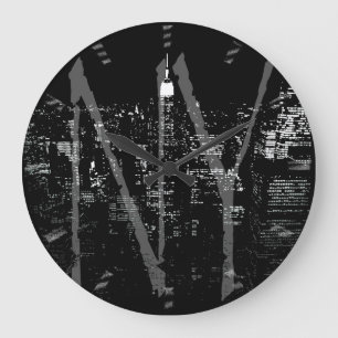 New York Clock Gifts Decor NY Wall Clock Grote Klok
