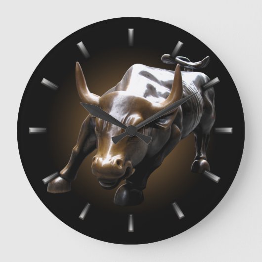 New York Clock Gifts Decor NY Wall Clock Grote Klok (Voorkant)