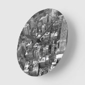 New York Clock Gifts Decor NY Wall Clock Ronde Klok (Hoek)