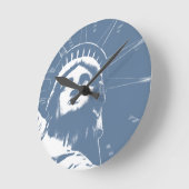 New York Clock Statue of Liberty Wall Clock Ronde Klok (Hoek)