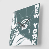 New York Clock Statue Vierkante Klok (Hoek)