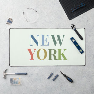 New York Colorful Text Bureaumat