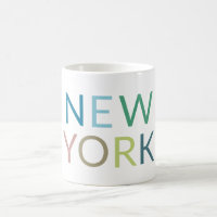 New York Colorful Text