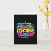 New York Concrete Oerwoud Kaart (Gele Bloem)