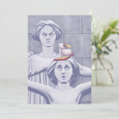 New York-conflict Feestdagenkaart (Staand voorkant)