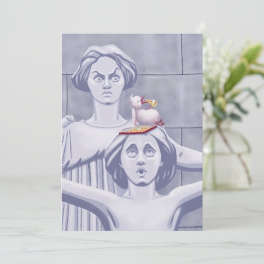 New York-conflict Feestdagenkaart (Staand voorkant)