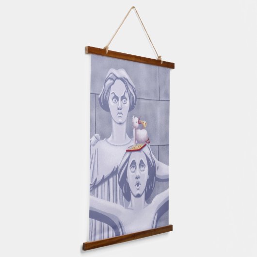 New York-conflict Hangend Wandkleed (Gebogen)