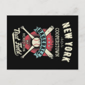 New York Cooperstown Baseball Briefkaart (Voorkant)
