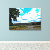 NEW YORK COUNTRY ROAD canvas Afdruk (Insitu (Houten vloer))