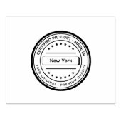 NEW YORK Country text Creativity Documents Package Rubberstempel (Afrduk)