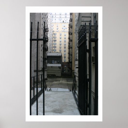 New York Courtyard Poster (Voorkant)