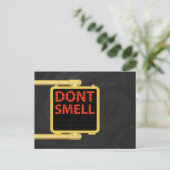 New York Crosswalk Sign Smell Briefkaart (Staand voorkant)