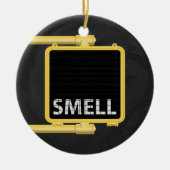 New York Crosswalk Sign Smell Keramisch Ornament (Voorkant)
